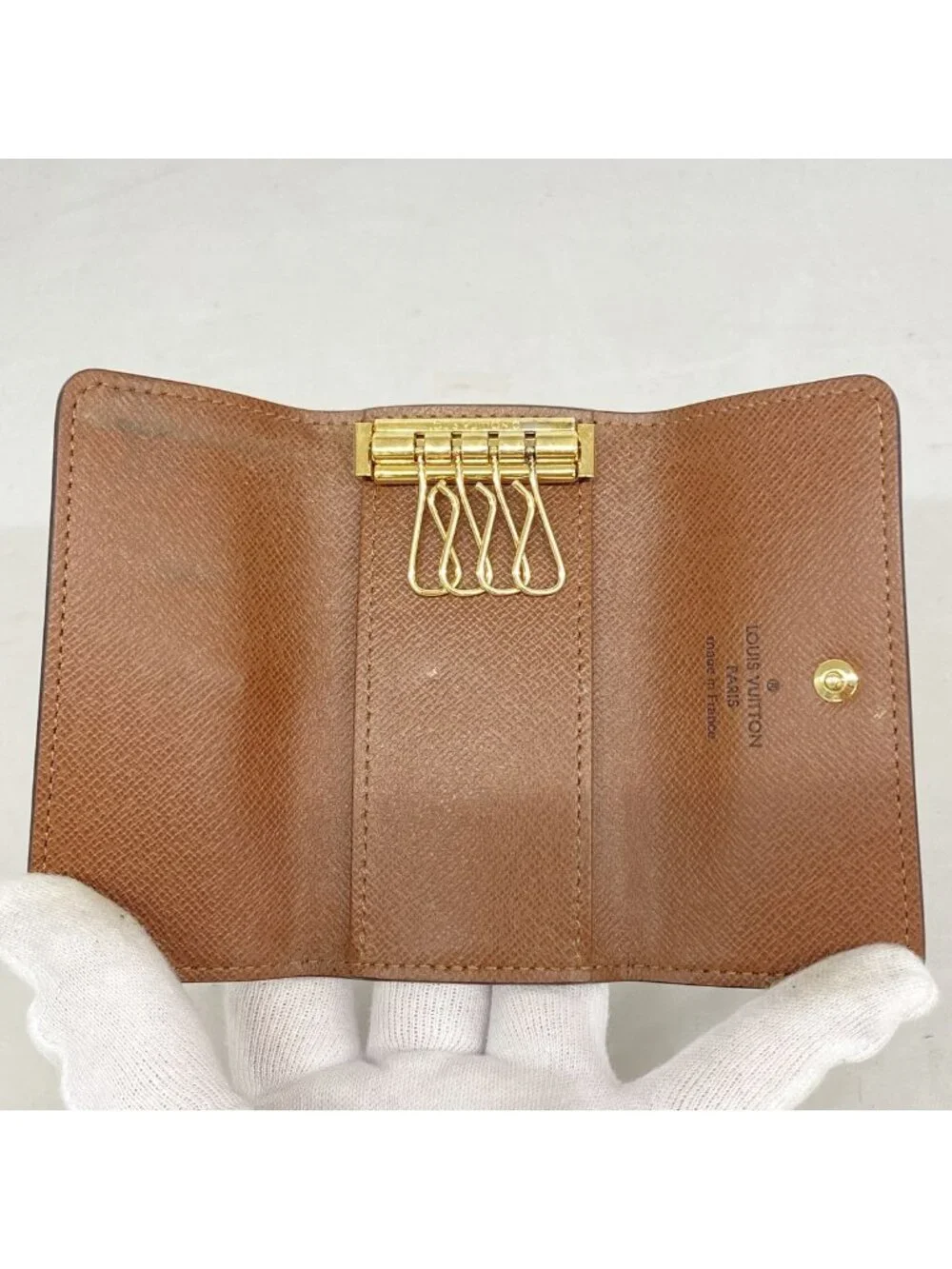 Louis Vuitton Key Case Monogram Multicles 4 Brown Key Holder